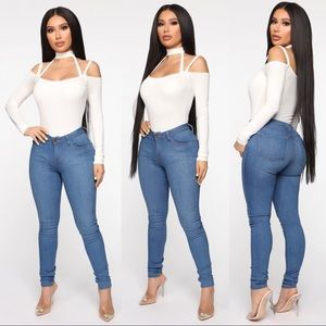 High Hopes Bodysuit - Ivory - Size: XS